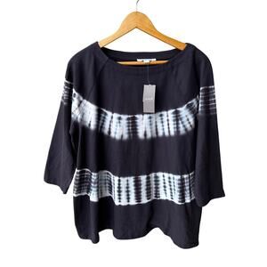 NWT Pure Jill Tie Dye Organic Cotton Top Size Medium